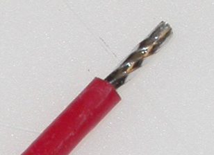 Komax ioc 785 - устройство для флюсования и лужения провода: пример обработанного провода